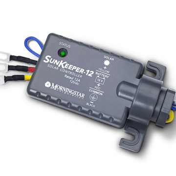 SunKeeper solar charge controller (angled)