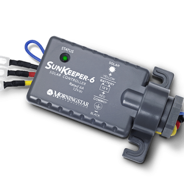 SunKeeper solar charge controller (angled)