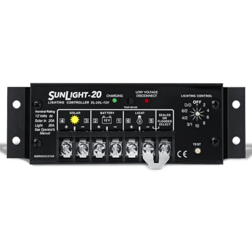 SunLight solar charge controller (straight)