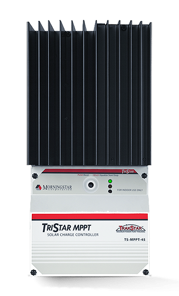 TriStar MPPT 45 amp solar charge controller (straight)