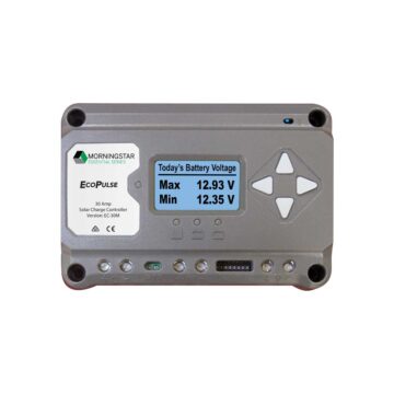 EcoPulse solar charge controller with meter